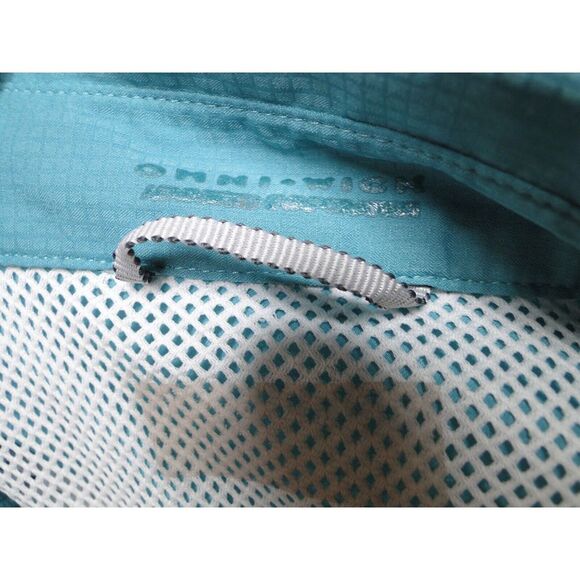 Columbia Mens Shirt Teal Blue XXL Short‎ Sleeve Button Omni Wick - Picture 5 of 6